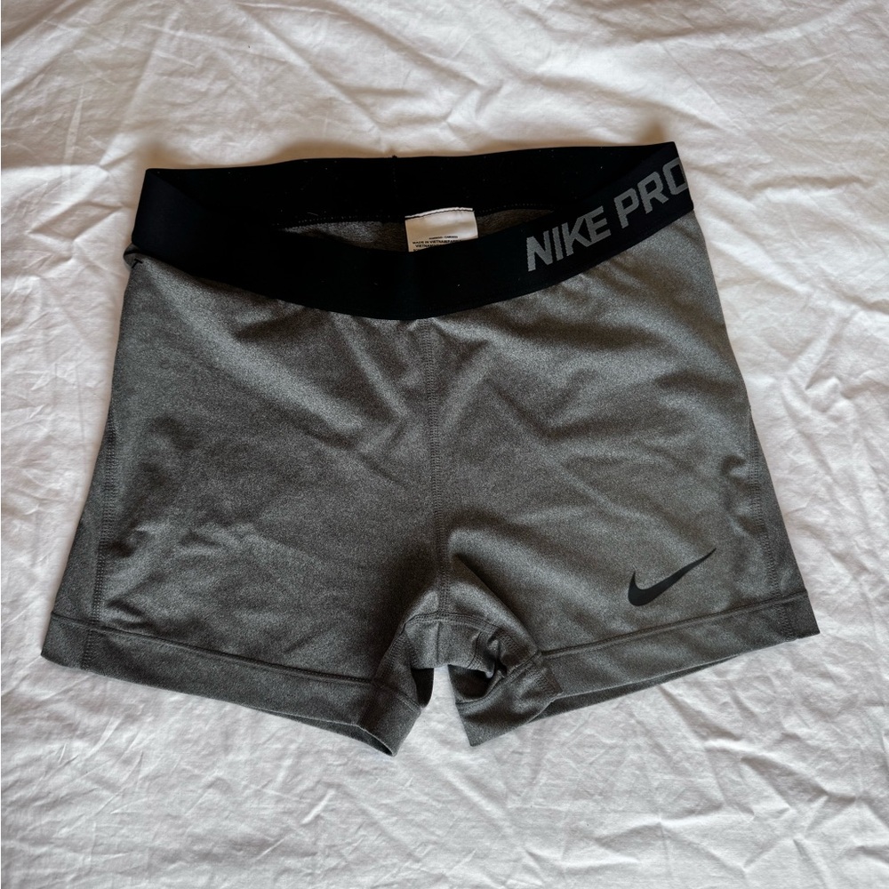 Nike Women's Black and Gray Bike Shorts